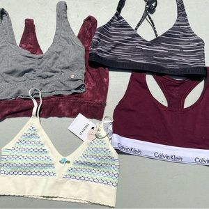5 medium bralettes